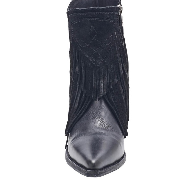 Free People Lawless black fringe boot, brand new - Picture 2 of 12